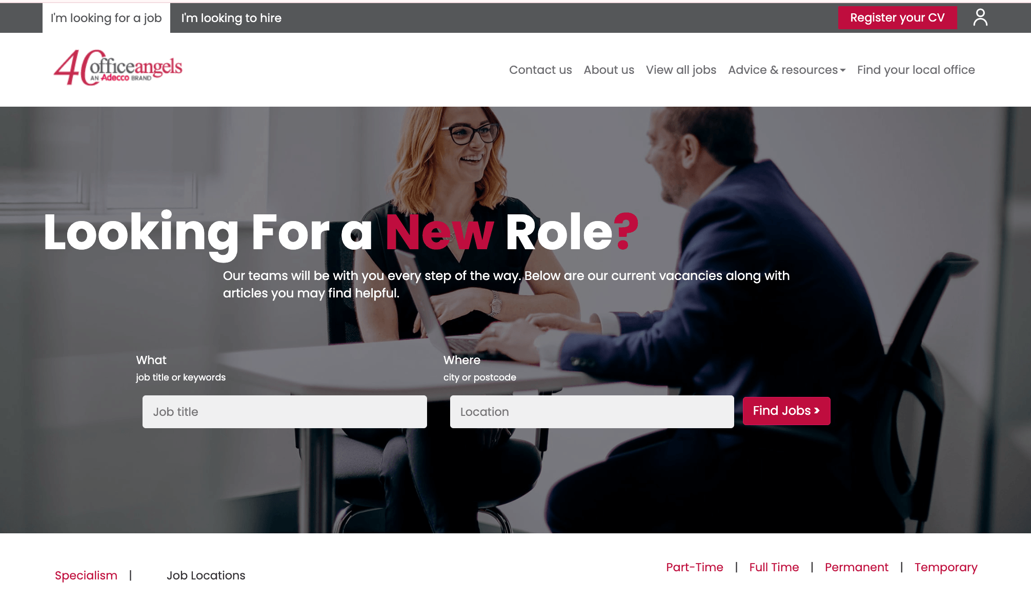 Office Angels temping agency