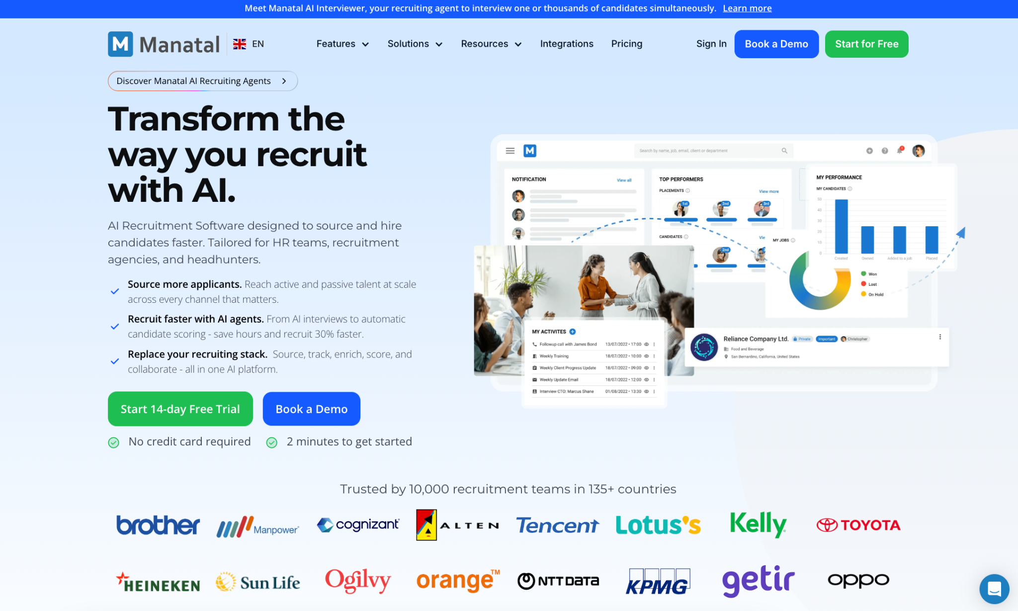 Manatal AI Recruitment Platform