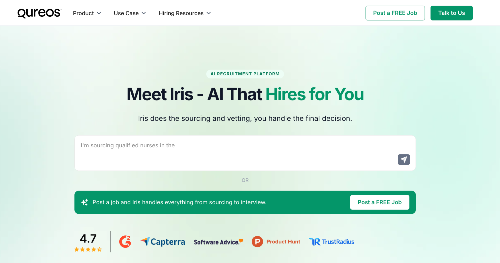 Qureos AI Recruitment Tool