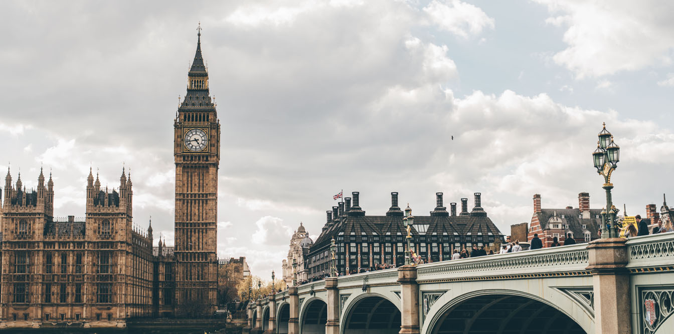 Big Ben on a bright day in London