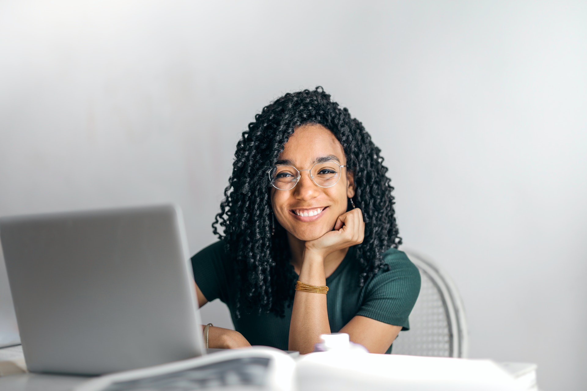 Woman in an office setting