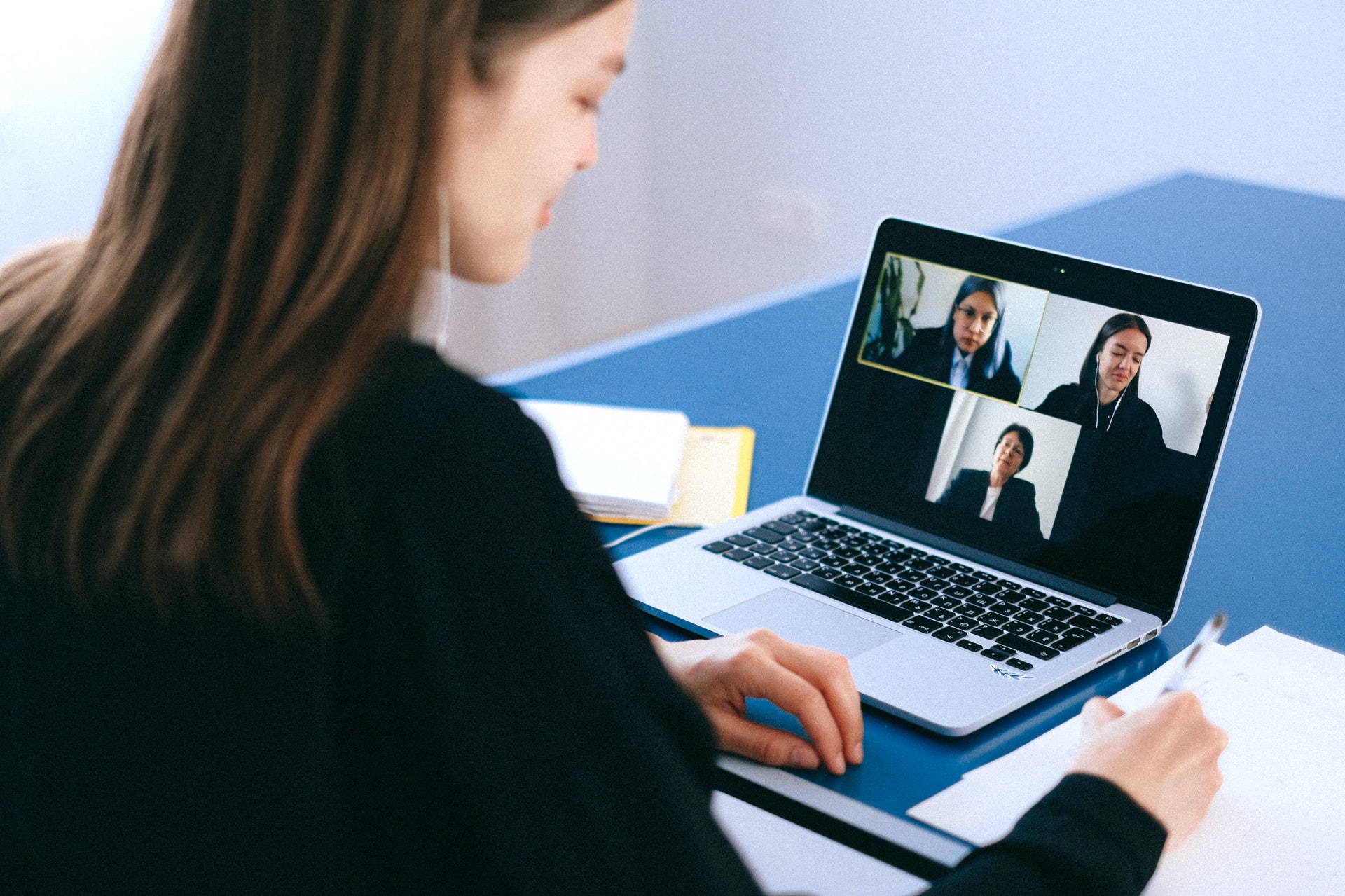 Zoom call between recruitment agency and candidate for VA role